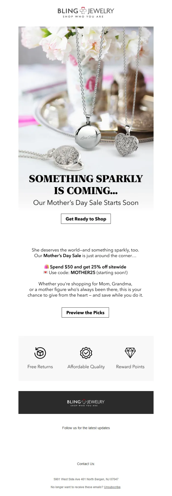 Mother's Day Offer Email Template for Promotions