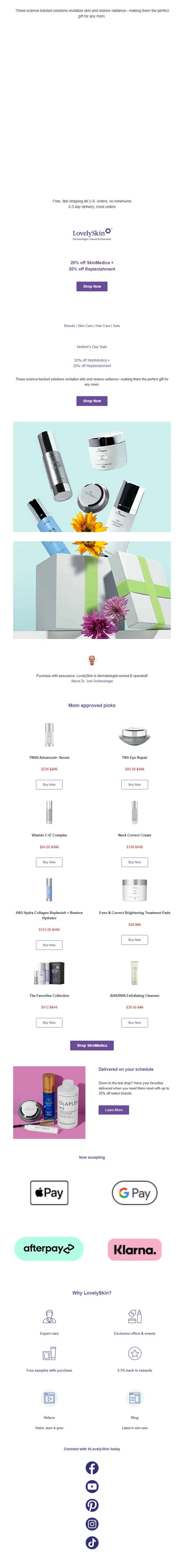 Seasonal Sale Email Template for Beauty & Cosmetics