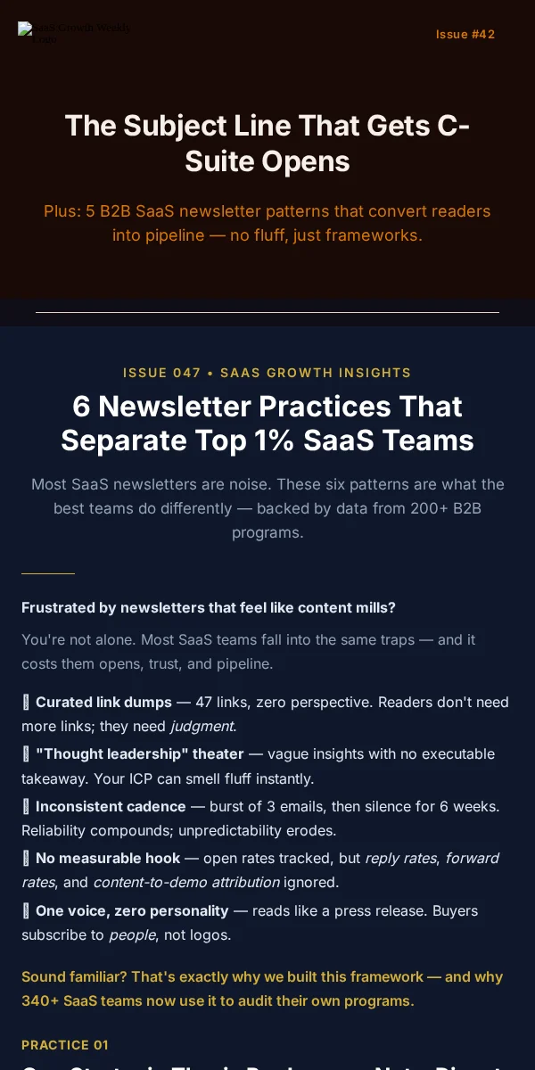 Newsletter Email Template for Saas Software