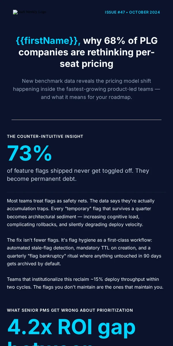 Newsletter Email Template for Saas Software