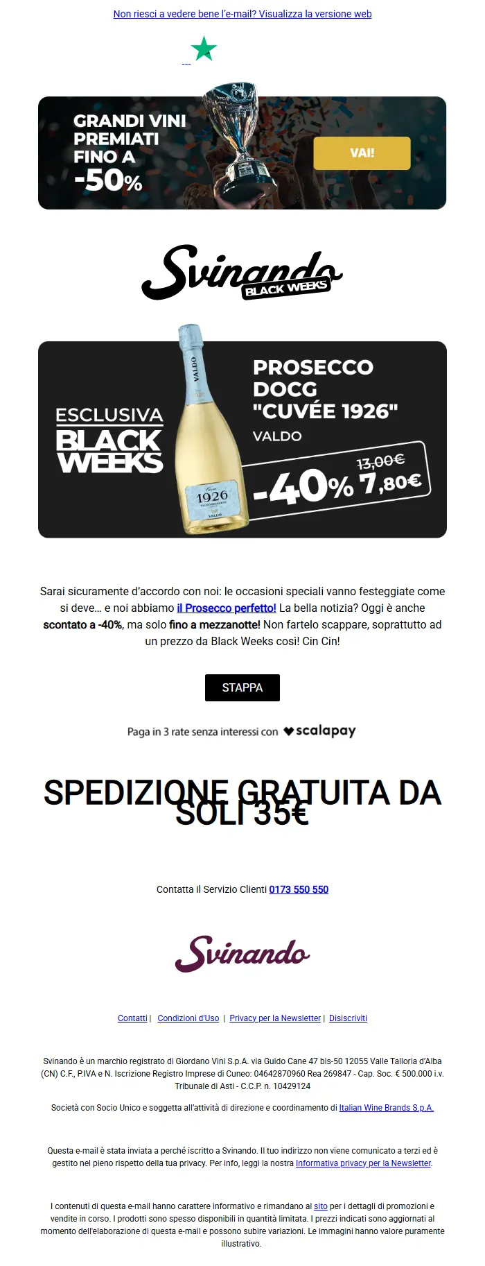 Black Weeks Prosecco
