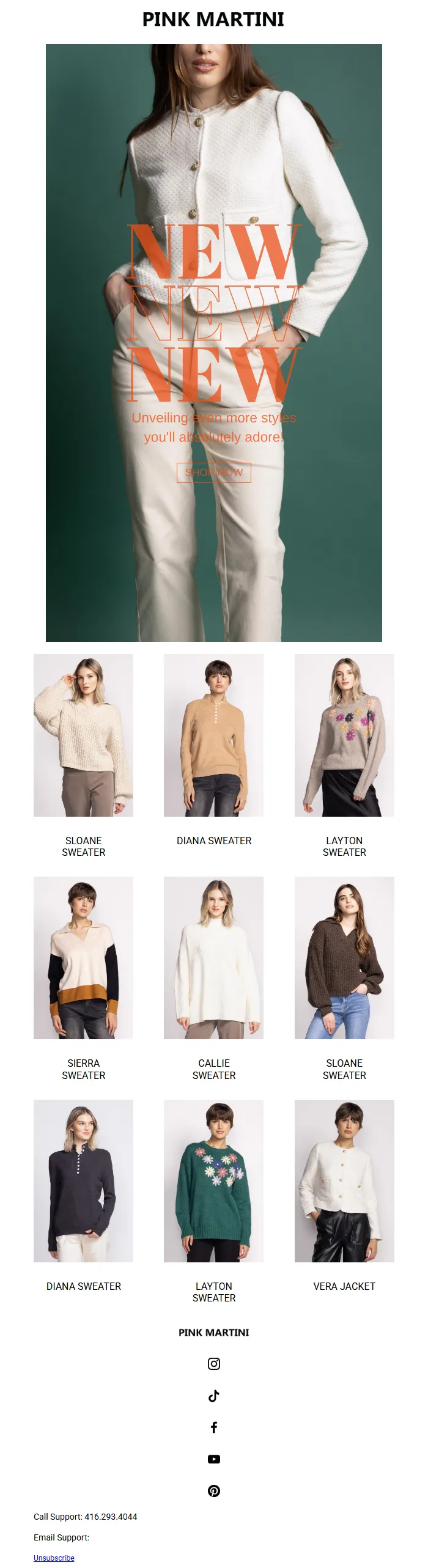 New Arrivals Email Template for E-Commerce