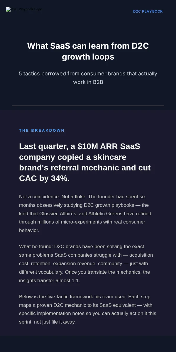 Newsletter Email Template for Saas Software