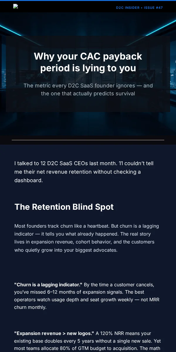 Newsletter Email Template for Saas Software