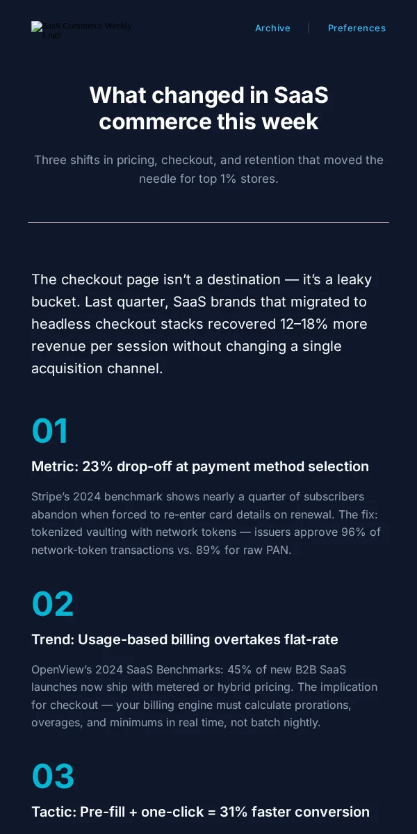 Newsletter Email Template for Saas Software