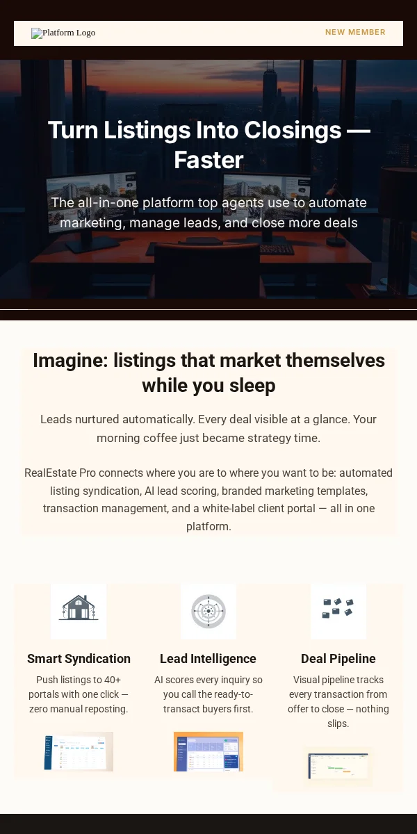 Welcome Email Template for Real Estate