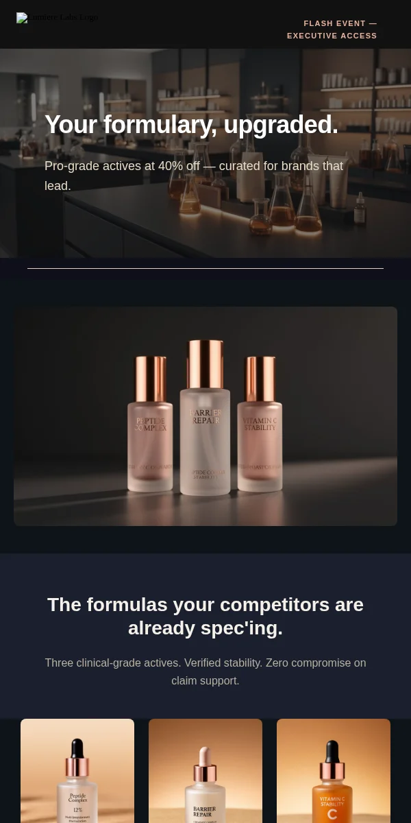 Flash Sale Email Template for Beauty & Cosmetics