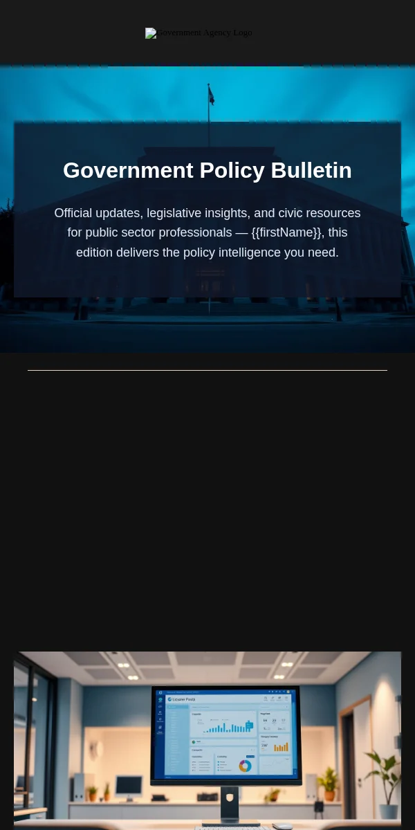Newsletter Email Template for Government Public