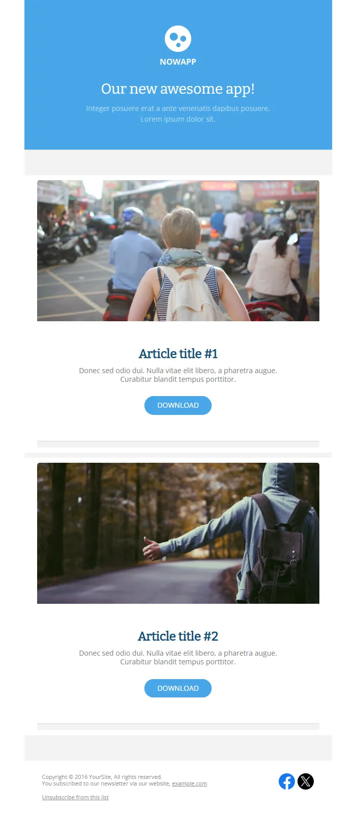App Launch & Product News Email Template