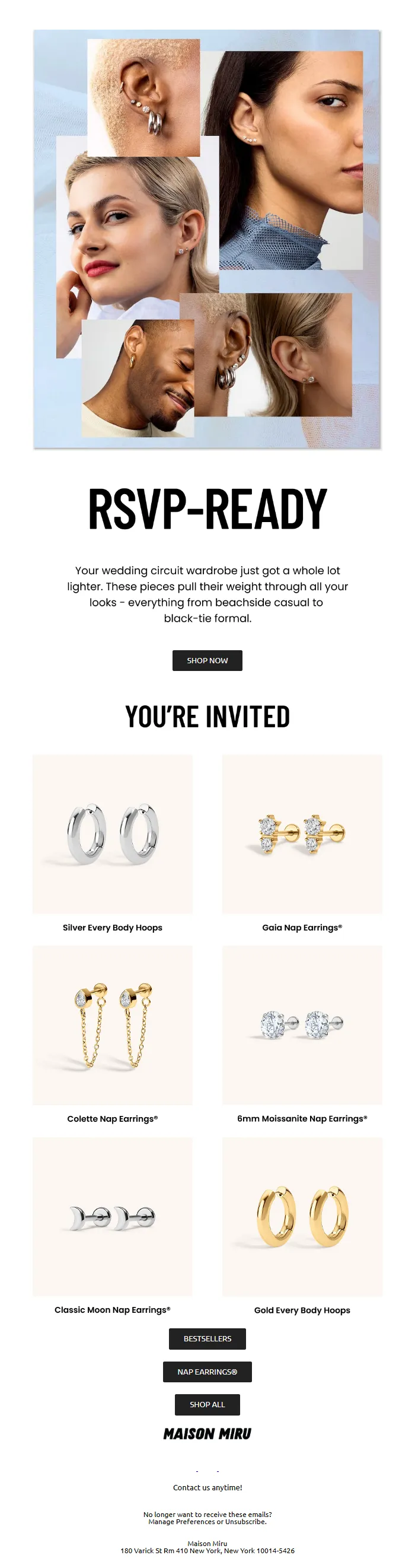 Wedding Season Fashion & Jewelry Email Template