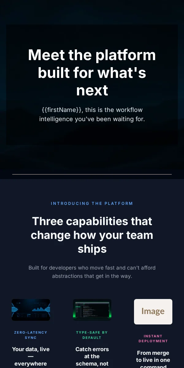 Product Launch Email Template for Technology