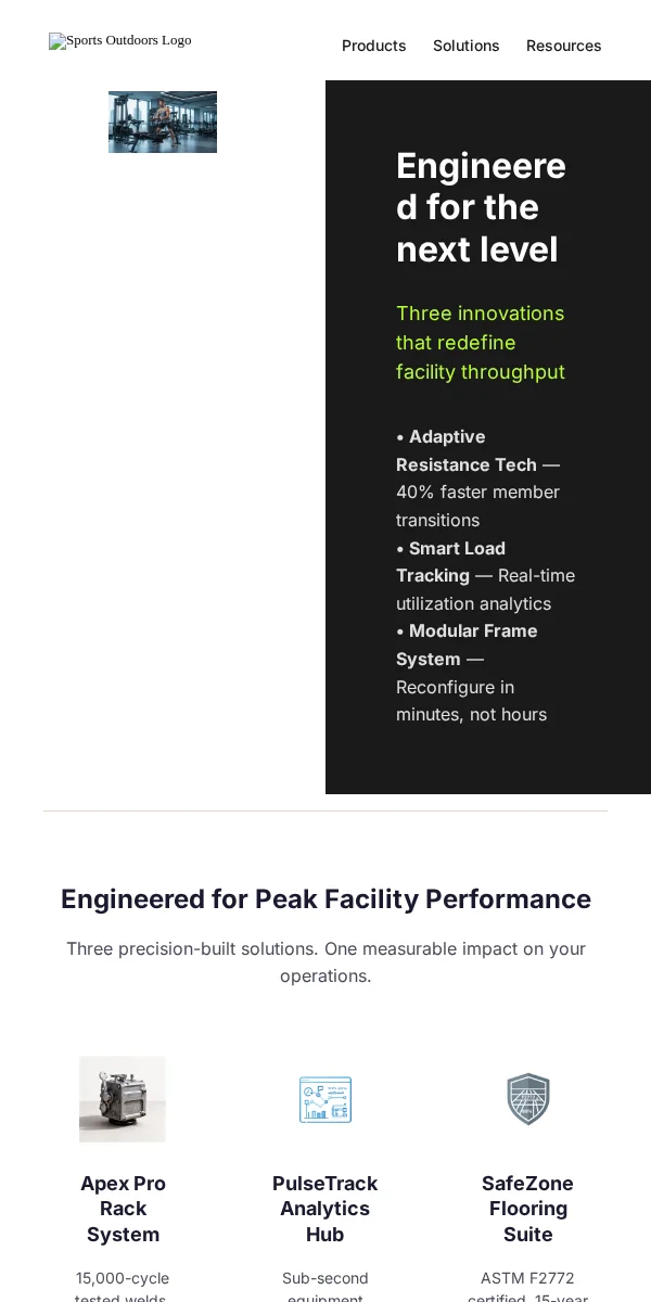 Product Launch Email Template for Fitness & Sports