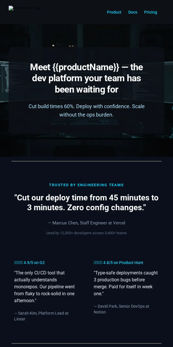 Product Launch Email Template for Technology