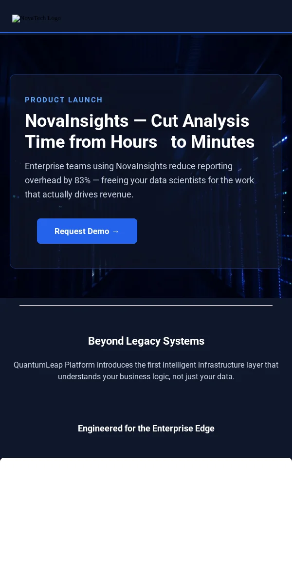 Product Launch Email Template for Technology