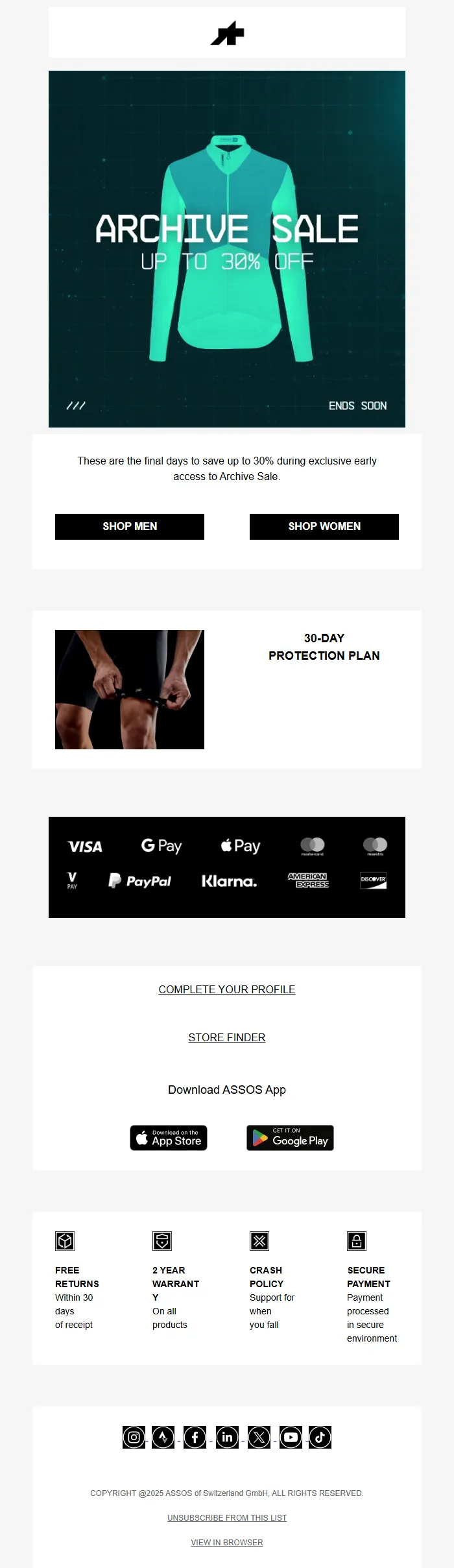 Archive Sale Email Template – Exclusive Early Access & Limited Offers