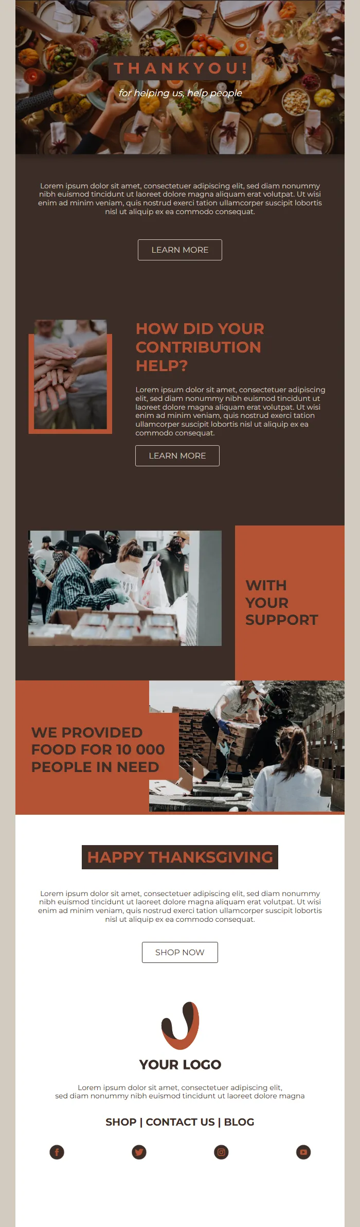 Thank You Email Template for Nonprofits & Charities