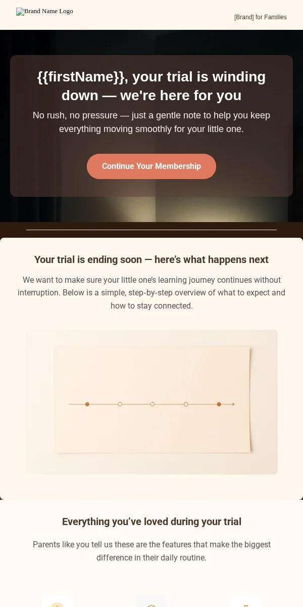 Trial Expiring Email Template for Baby Kids