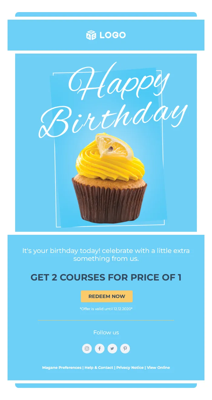 Birthday Celebration Email Template for Campaigns